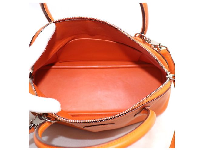 Hermès HERMES Bolide 27 Borsa a Spalla in Pelle Epsom a 2 Vie Arancione - vista 4