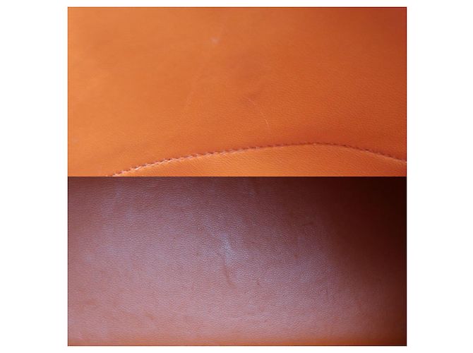 Hermès HERMES Bolide 27 Borsa a Spalla in Pelle Epsom a 2 Vie Arancione - vista 6
