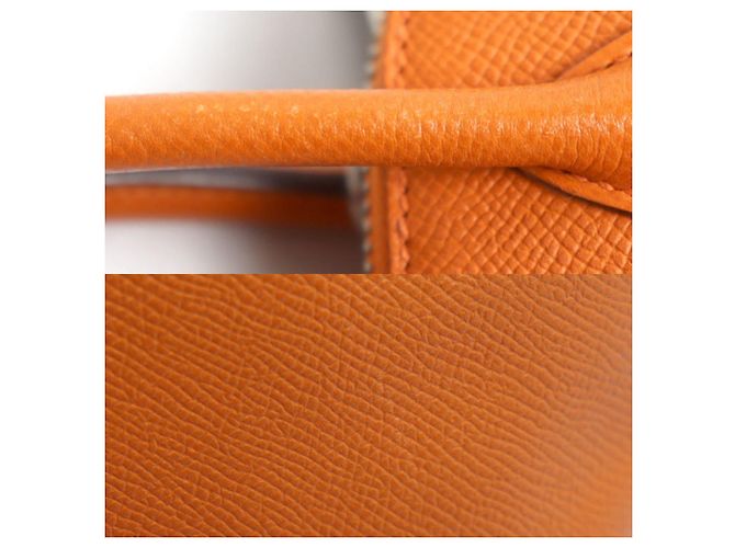 Hermès HERMES Bolide 27 Borsa a Spalla in Pelle Epsom a 2 Vie Arancione - vista 7