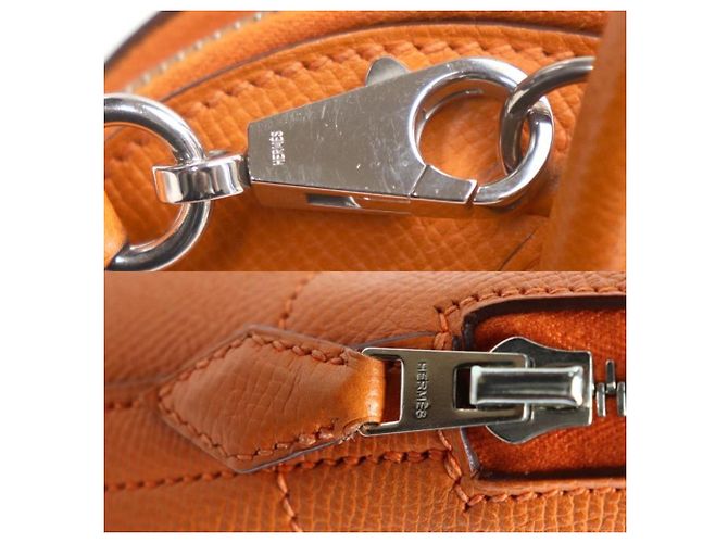 Hermès HERMES Bolide 27 Borsa a Spalla in Pelle Epsom a 2 Vie Arancione - vista 9