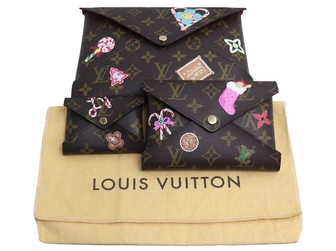 Vivienne Bolso Clutch Kirigami Monograma Marrón Louis Vuitton Castaño - vista 8