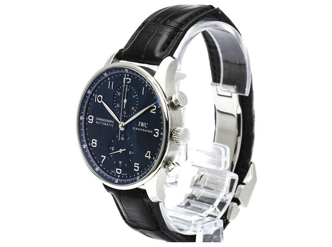 Relógio automático em aço IWC Portuguese Chronograph IW371491 - vista 2