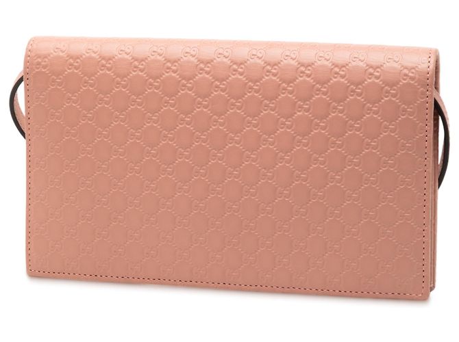 Portafoglio Gucci Microguccissima Rosa con Tracolla - vista 2