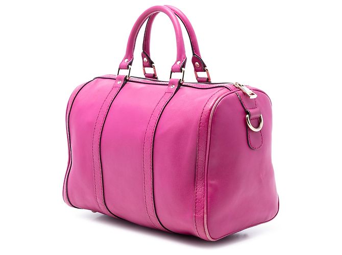 Borsa Boston Joy in microguccissima rosa medio di Gucci - vista 2