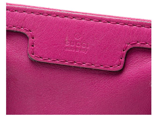 Borsa Boston Joy in microguccissima rosa medio di Gucci - vista 5
