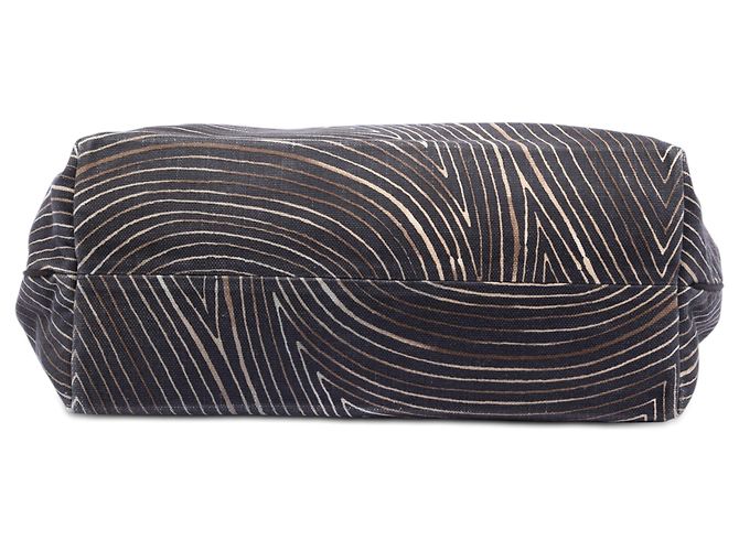 Borsa Cabat in tela stampata marrone Bottega Veneta Marrone scuro - vista 3