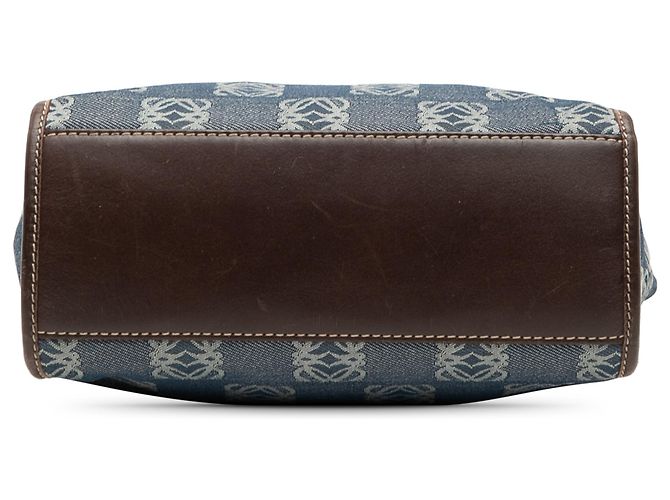 Borsa in denim blu Anagram LOEWE - vista 3