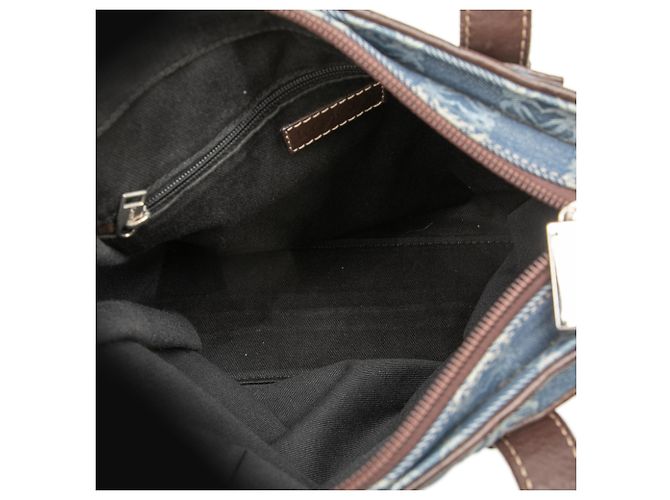 Borsa in denim blu Anagram LOEWE - vista 4
