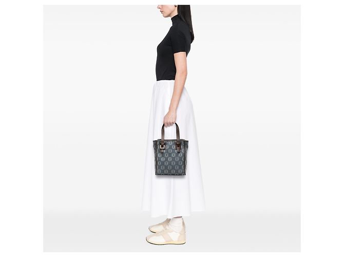 Borsa in denim blu Anagram LOEWE - vista 7