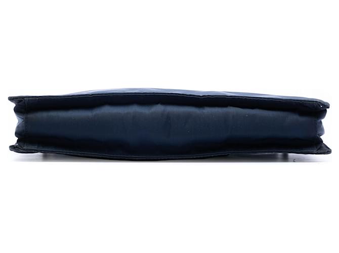 Borsa a Spalla Tessuto Blu Prada Blu navy - vista 3