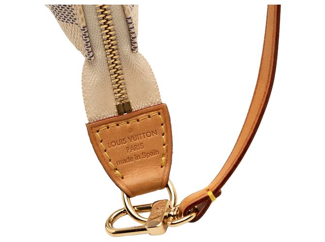 Pochette Accessoires Damier Azur Bianco Louis Vuitton - vista 5