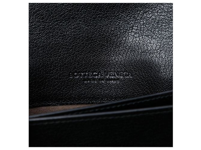 Bottega Veneta Mini Borsa in Pelle Nera e Velluto Ombre Montebello Incrociata - vista 5