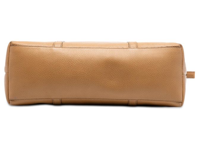 Borsa Gucci in pelle marrone con charm GG Caramello - vista 3