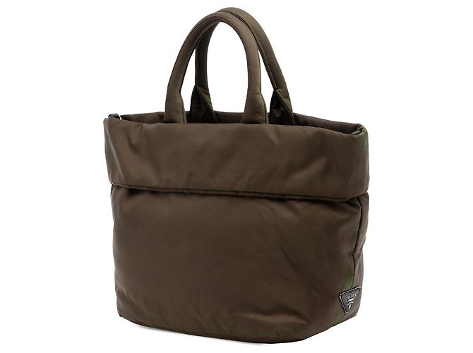 Prada braune Tessuto wendbare Handtasche Khaki - Ansicht 2
