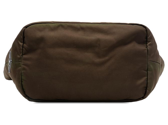 Prada braune Tessuto wendbare Handtasche Khaki - Ansicht 3