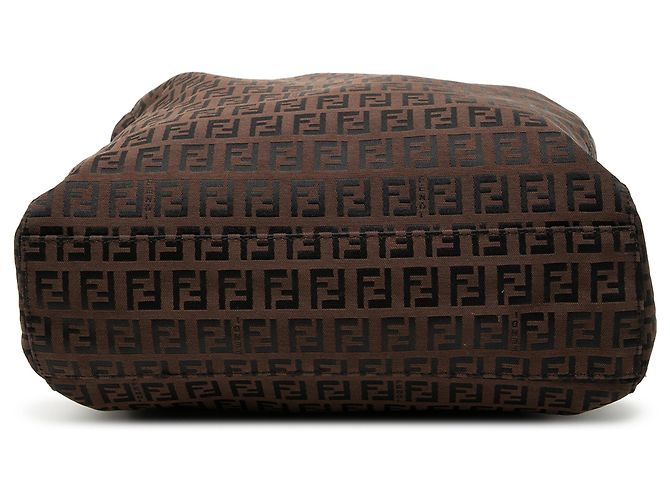 Fendi Braune Zucchino Canvas Tote Dunkelbraun - Ansicht 3