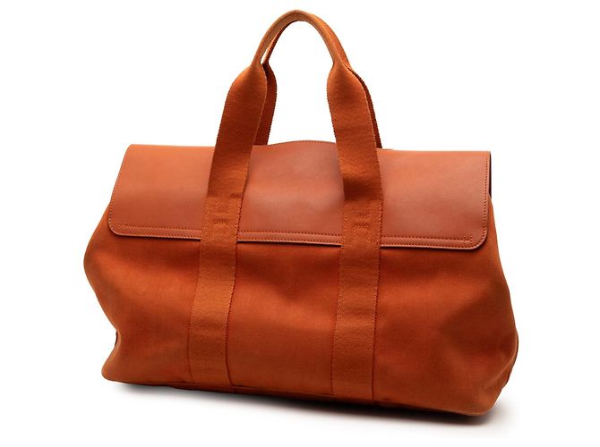 Hermès Arancione Toile e Swift Valparaiso MM - vista 2