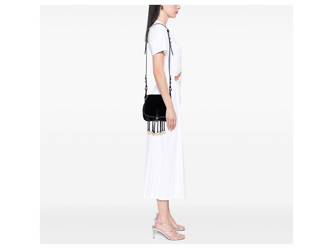 Prada Borsa a tracolla Impuntu Velluto Corsaire Nera Nero - vista 6