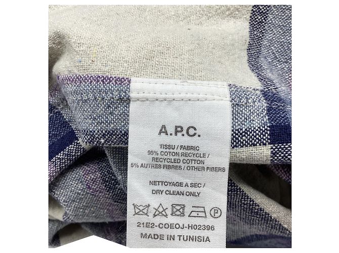 Apc Camicia a maniche lunghe a stampa check A.P.C. in cotone multicolore - vista 6