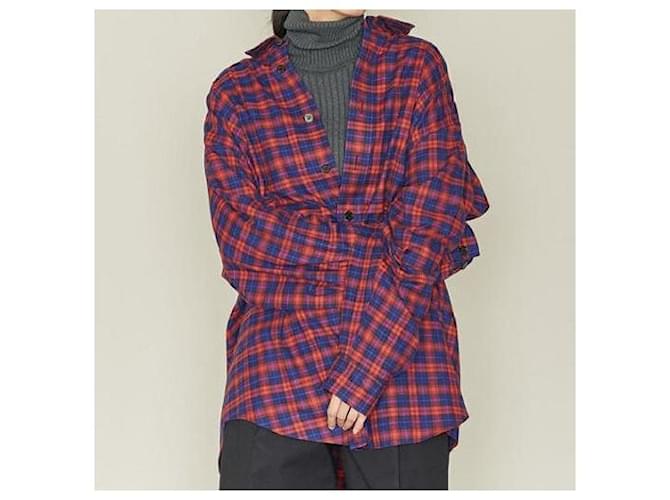 Autre Marque Camisa de algodón ASTRAET Roja Azul marino - vista 3