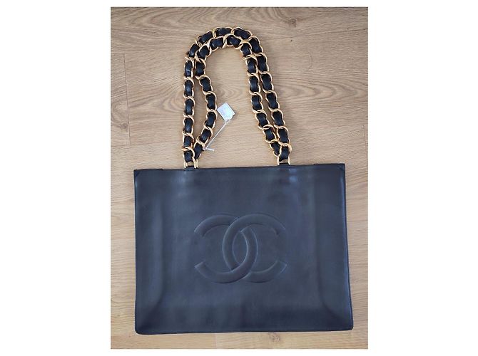 Trendy CC Chanel Vintage CC Chain Tragetasche Schwarz - Ansicht 2