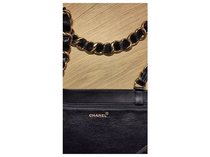 Trendy CC Chanel Vintage CC Chain Tragetasche Schwarz - Ansicht 4