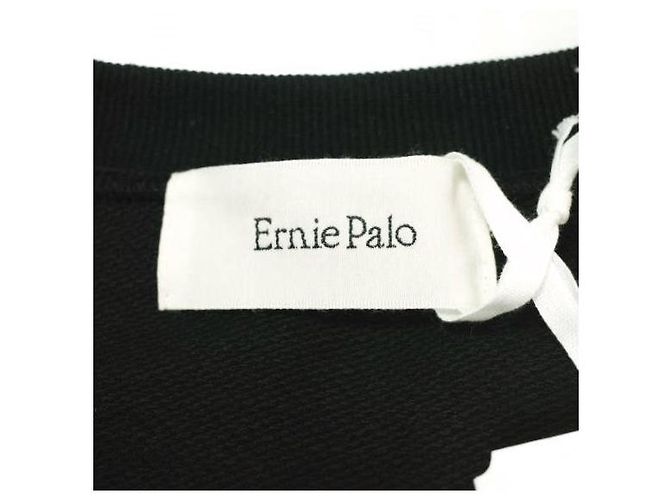 Autre Marque Ernie Palo Baumwoll-Sweatshirt Schwarz - Ansicht 4