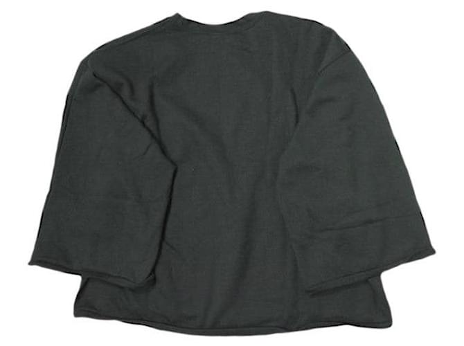 Autre Marque Sweatshirt mit Weiten Ärmeln aus Baumwolle und Polyester Schwarz - Ansicht 2