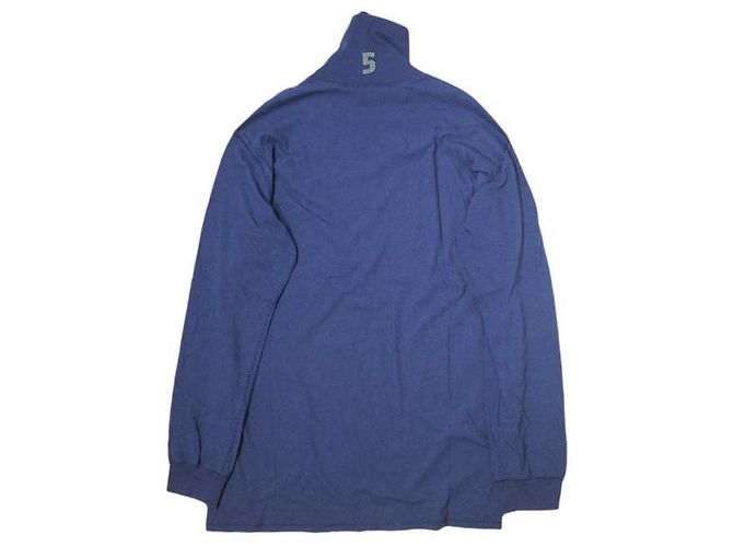 Autre Marque Camiseta de manga larga de algodón ESSAY LV con cuello alto Azul Azul marino - vista 2