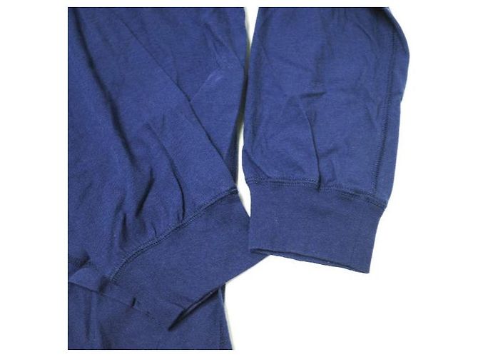 Autre Marque Camiseta de manga larga de algodón ESSAY LV con cuello alto Azul Azul marino - vista 4