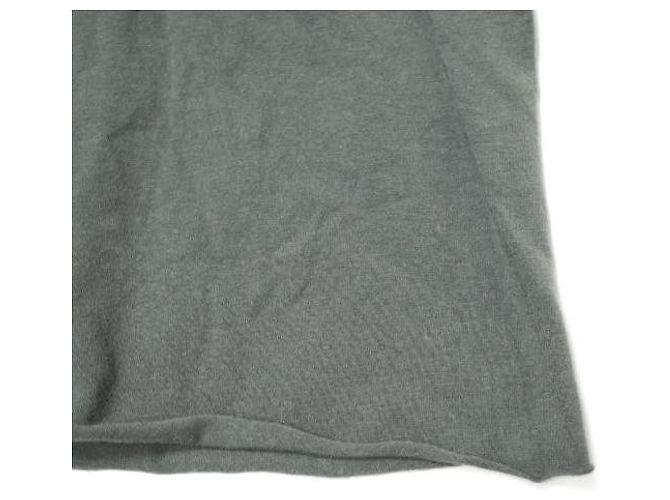 Autre Marque Camiseta de algodón stretch con cuello redondo wjk Top de algodón y poliuretano Gris - vista 5