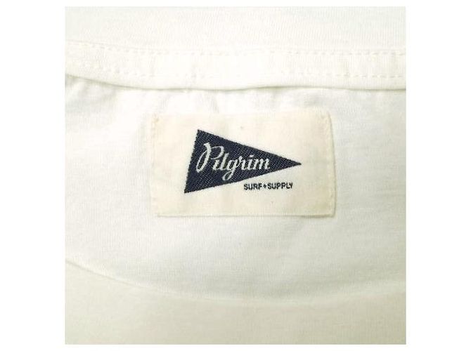 Autre Marque Camiseta de algodón Eden Slit Tee de Pilgrim Surf+Supply Blanco - vista 4
