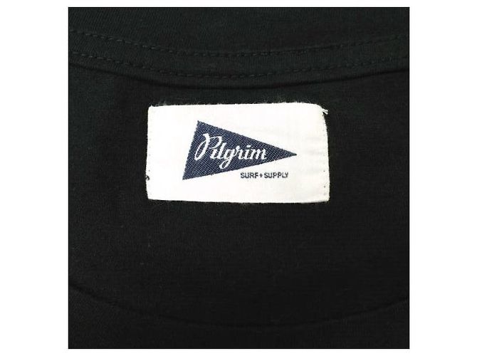 Autre Marque Camiseta de algodón Eden Slit Tee de Pilgrim Surf+Supply Negro - vista 7