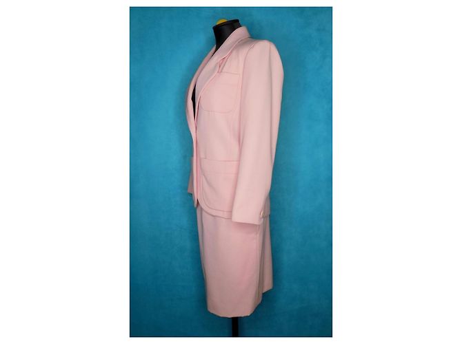 Yves Saint Laurent Rive Gauche Completo Gonna Rosa Cotone - vista 3