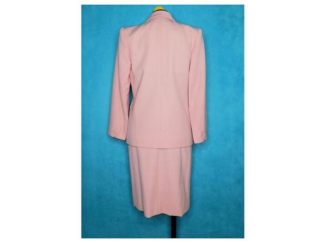 Yves Saint Laurent Rive Gauche Completo Gonna Rosa Cotone - vista 4
