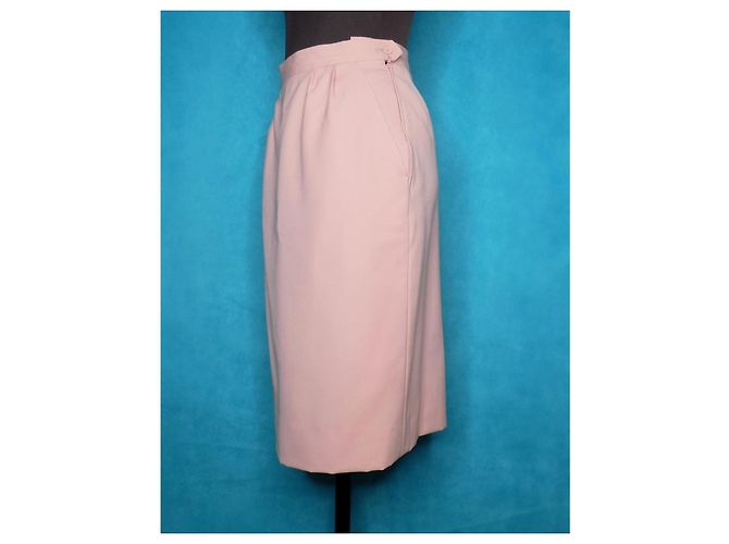Yves Saint Laurent Rive Gauche Completo Gonna Rosa Cotone - vista 6