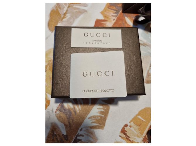 Portachiavi Gucci con nastro Web Marrone Rosso Verde - vista 5