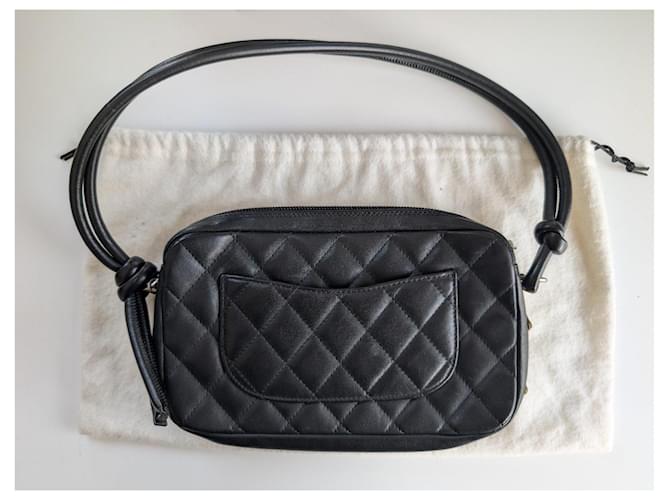 Pochette Chanel Cambon Nero Bianco - vista 3
