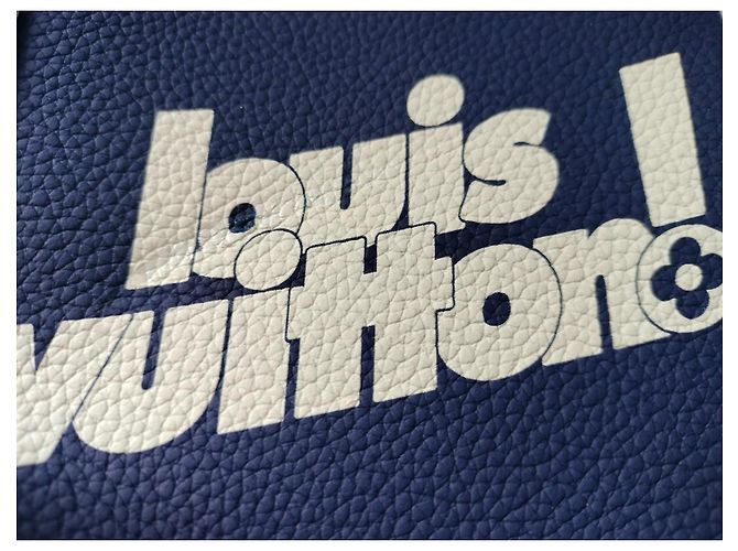 Borsa a tracolla Louis Vuitton Danube Blu Eggshell in tela Bianco sporco - vista 3