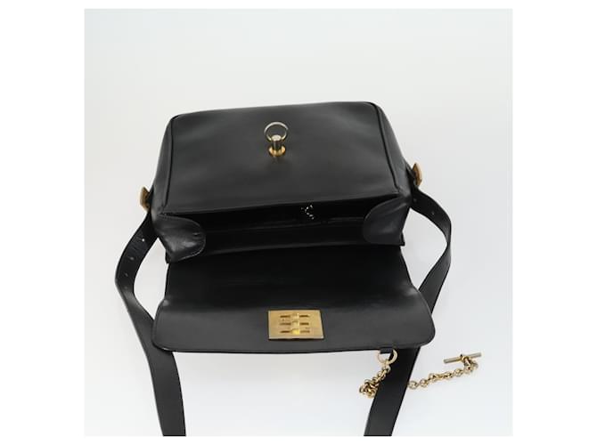Céline Borsa a Spalla CELINE in Pelle Nera e Oro Auth hk3373 Nero D'oro - vista 10