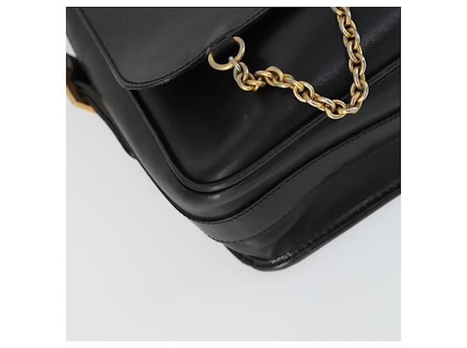 Céline Borsa a Spalla CELINE in Pelle Nera e Oro Auth hk3373 Nero D'oro - vista 15
