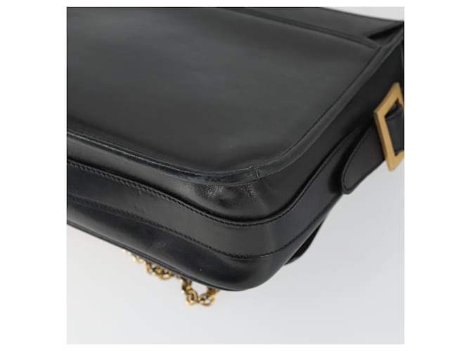 Céline Borsa a Spalla CELINE in Pelle Nera e Oro Auth hk3373 Nero D'oro - vista 16