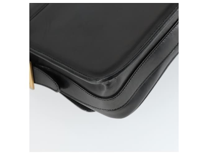 Céline Borsa a Spalla CELINE in Pelle Nera e Oro Auth hk3373 Nero D'oro - vista 17