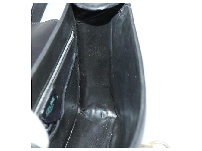 Céline Borsa a Spalla CELINE in Pelle Nera e Oro Auth hk3373 Nero D'oro - vista 19