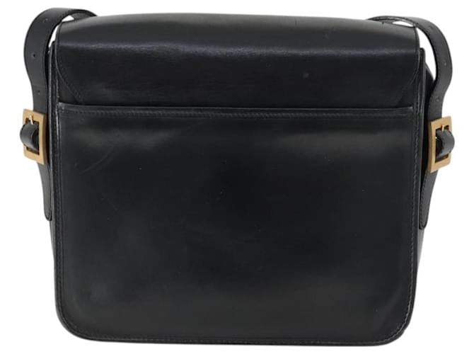 Céline Borsa a Spalla CELINE in Pelle Nera e Oro Auth hk3373 Nero D'oro - vista 2