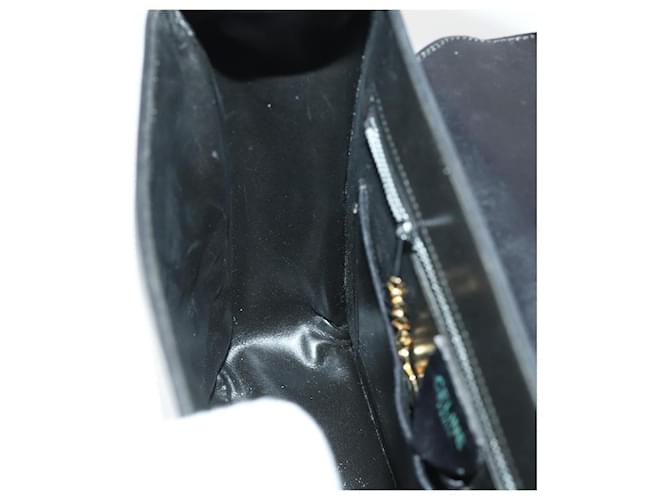 Céline Borsa a Spalla CELINE in Pelle Nera e Oro Auth hk3373 Nero D'oro - vista 20