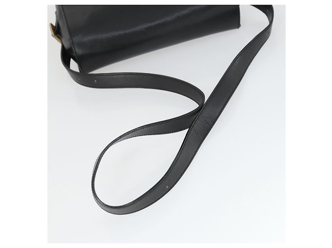 Céline Borsa a Spalla CELINE in Pelle Nera e Oro Auth hk3373 Nero D'oro - vista 7