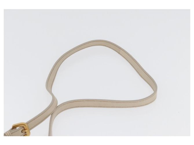 PRADA Borsa a mano arricciata in nylon 2 in 1 avorio oro Auth 173201 D'oro Crudo - vista 14
