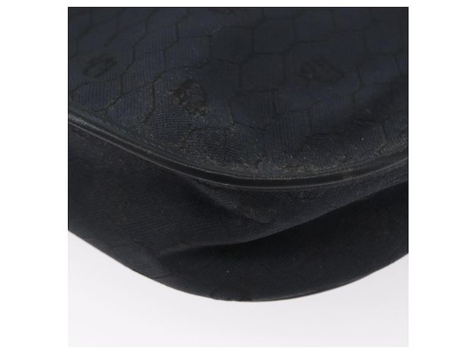 Borsa a spalla in tela a nido d'ape Christian Dior Nero Oro Auth 173474 D'oro - vista 16
