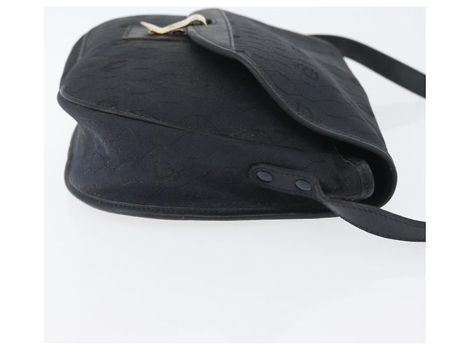 Borsa a spalla in tela a nido d'ape Christian Dior Nero Oro Auth 173474 D'oro - vista 3